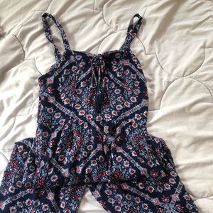 Wide leg Tribal-pattern Jumpsuit